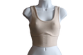 Beige Tank Crop Ribbed